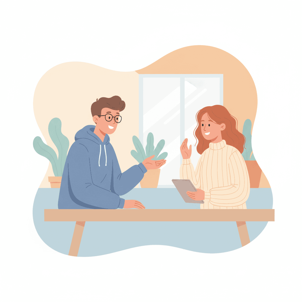 Let's touch base about ___